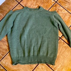 Shein sweater. Open shoulders.